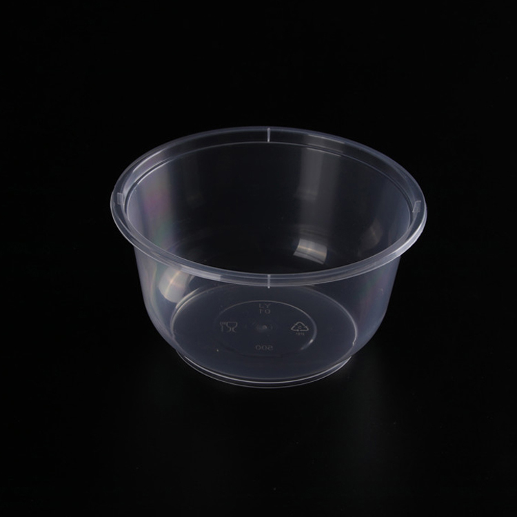 Customization disposable soup bowl takeaway plastic round food