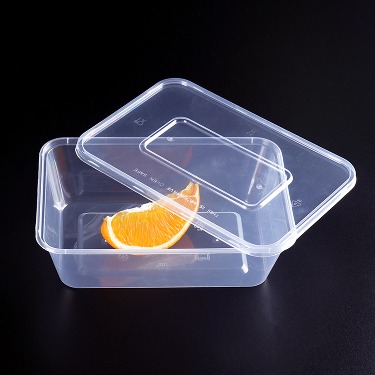 disposable microwave pp plastic food container rectangular